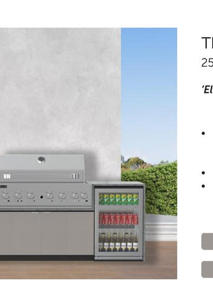 Euro Outdoor Kitchen SAN MARINO - 2.53 Metres Backyard Kitchens Euro