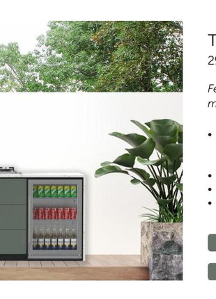 Euro Outdoor Kitchen ZURICH - 2.95 metres Backyard Kitchens Euro