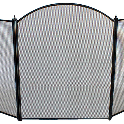 Fire Screen 3 Fold Black Accessories for Heaters S & D Berg   