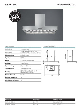 Falmec Trento - Wall Mounted Range Hood Range Hoods Falmec   