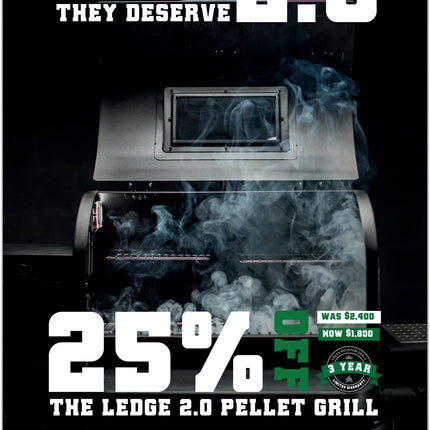 Ledge Prime 2.0 Wifi Smart Controlled BBQ Smokers and Pellet Grills Green Mountain Grills GMG   