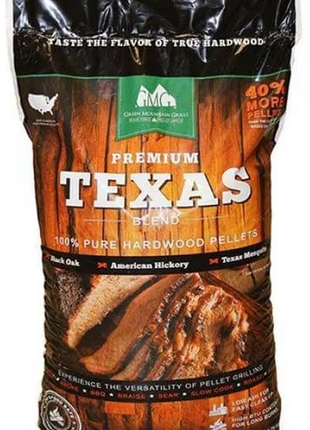 GMG Premium Hardwood Pellets - Texas Blend 12.7kg Bag Barbecue Fuel Green Mountain Grills GMG