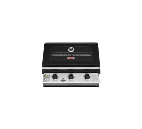 Beefeater 1200 Series Black 3 burner Built-in BBQ