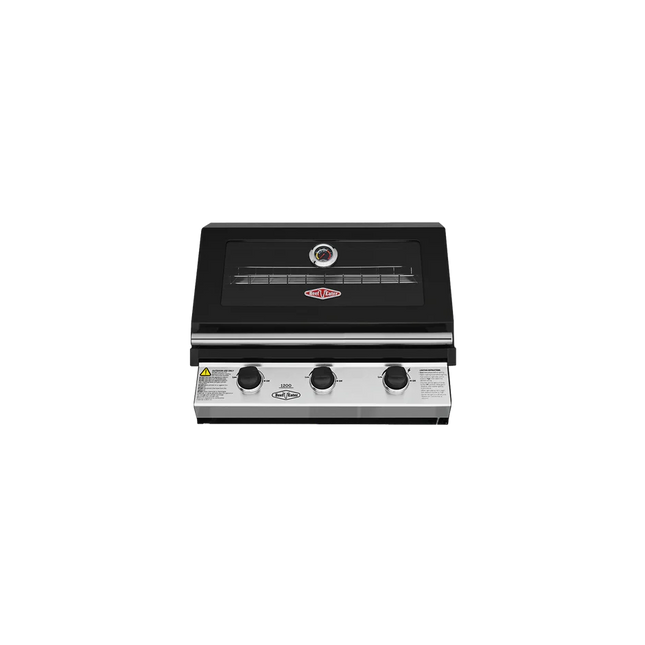 Beefeater 1200 Series Black 3 burner Built-in BBQ