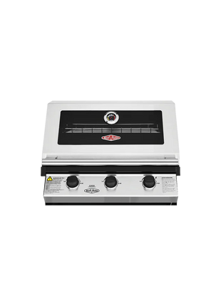 Beefeater 1200 Stainless Steel Series 3 burner Built-in BBQ Inbuilt Barbecues BeefEater Barbecues