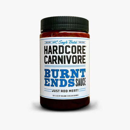Hardcore Carnivore "Burnt Ends Sauce" BBQ Rubs and Sauces The Que Club   