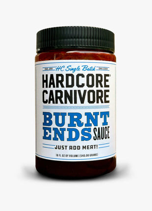 Hardcore Carnivore "Burnt Ends Sauce" BBQ Rubs and Sauces The Que Club   