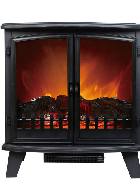 Heller 1800W Electric Double Door Fireplace Heater Electric Heater Heller   