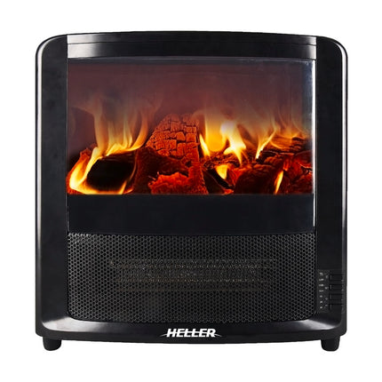 Heller 2000W Electric Flame Effect Fireplace Electric Heater Heller   