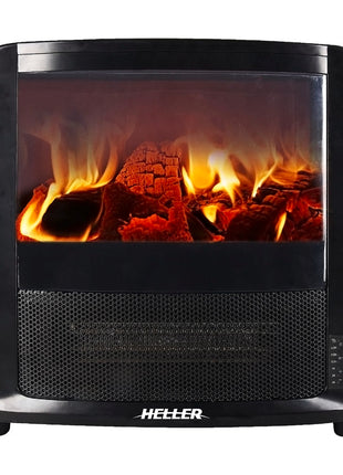 Heller 2000W Electric Flame Effect Fireplace Electric Heater Heller   