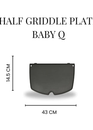 Half Griddle Plate for Weber Baby Q (Q100 / Q120 / Q1000 / Q1200) Accessories for Barbeques Campaquip
