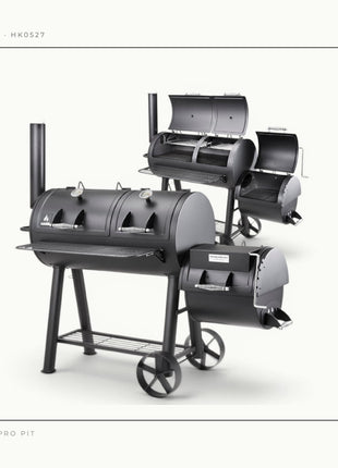 Hark Texas Pro Pit Offset Smoker BBQ Smokers and Pellet Grills Hark