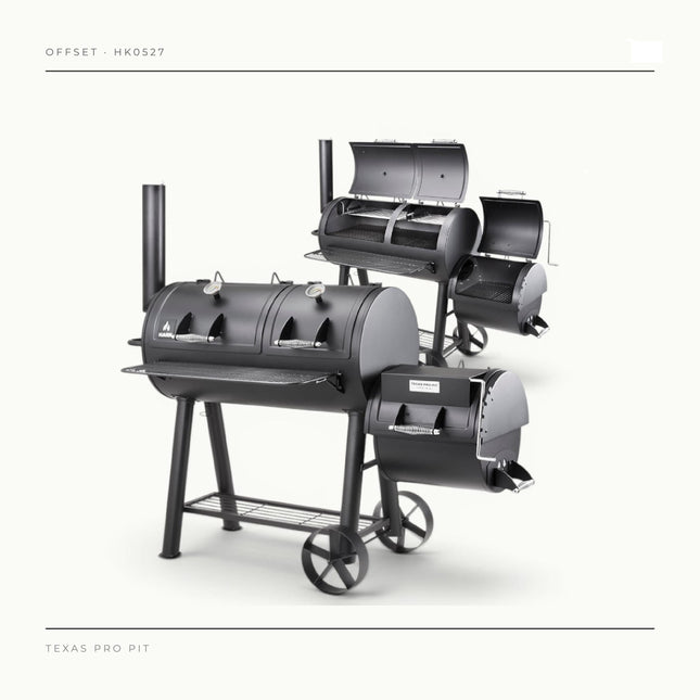 Hark Texas Pro Pit Offset Smoker BBQ Smokers and Pellet Grills Hark