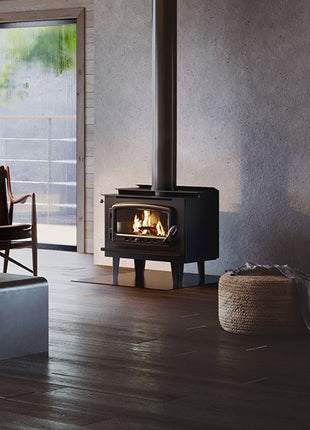Nectre MK2 - Legs - Heats up to 200m² Wood Heater Nectre