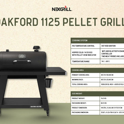 Nexgrill Oakford 1125 Pro Pellet Grill