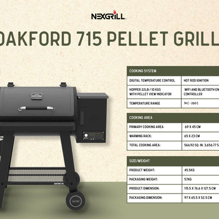 Nexgrill Oakford 715 Pellet Grill