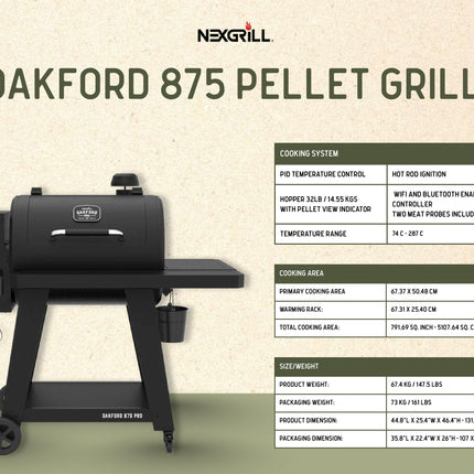 Nexgrill Oakford 875 Pro Pellet Grill
