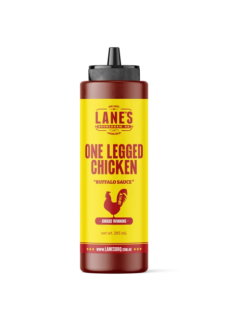 Lanes BBQ One Legged Chicken Buffalo Sauce BBQ Rubs and Sauces Lane's BBQ