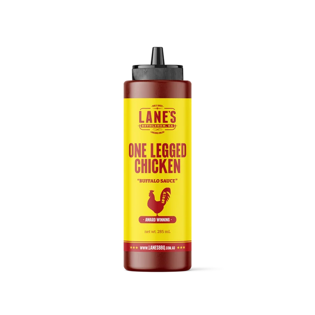 Lanes BBQ One Legged Chicken Buffalo Sauce BBQ Rubs and Sauces Lane's BBQ