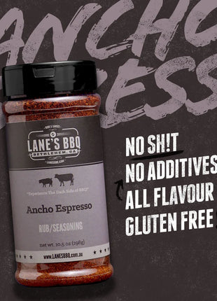 Lane's BBQ Ancho Espresso Rub BBQ Rubs and Sauces Lane's BBQ   