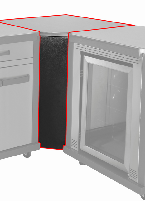 Coleman Revolution™ Corner Module Charcoal Glimmer Backyard Kitchens Coleman   