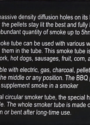 SMOKER TUBE, Heavy Duty Accessories for Barbeques S & D Berg