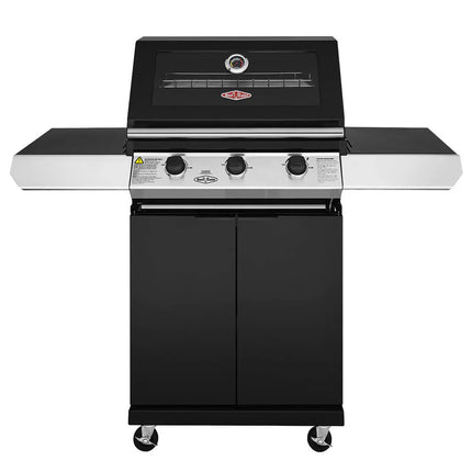 Beefeater 1200 Series Black Enamel 3 Burner BBQ with Trolley