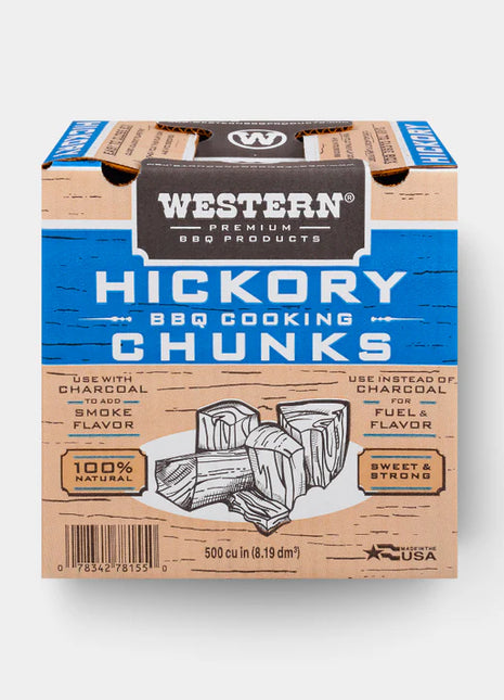 Smoking Chunks - Hickory - 2.4 kilo box Barbecue Fuel Hark