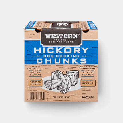 Smoking Chunks – Hickory – 2.4 kg Barbecue Fuel Hark