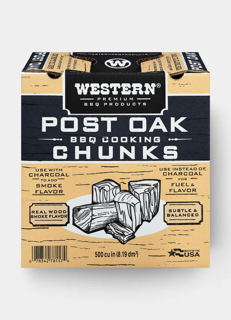 Smoking Chunks - Post Oak - 2.4 kilo box Barbecue Fuel Hark
