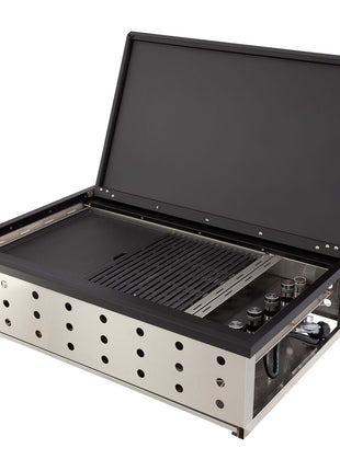 PHOENIX BLACK 4 BURNER BBQ Inbuilt Barbecues Gasmate   