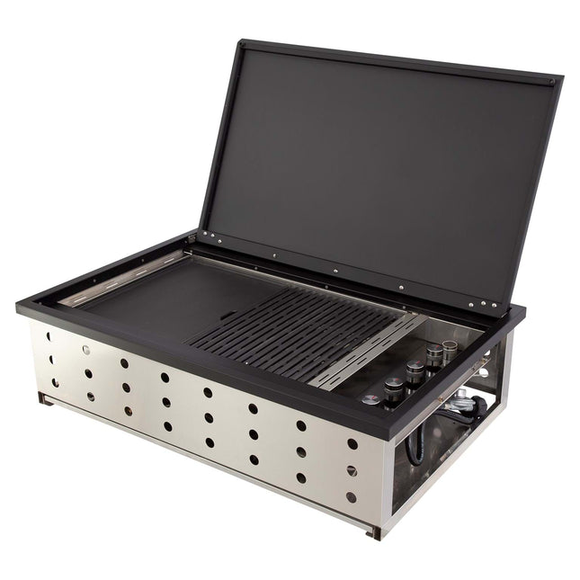 PHOENIX BLACK 4 BURNER BBQ Inbuilt Barbecues Gasmate   