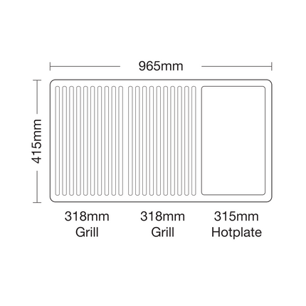NOVA MK2 6 BURNER BUILT- IN BBQ