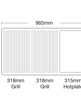 Gasmate NOVA MK2 6 BURNER CLASSIC BUILT-IN BBQ Inbuilt Barbecues Gasmate