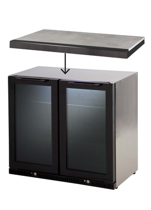 Gasmate NOVA MK2 PREMIUM 2 DOOR BAR FRIDGE TOP Backyard Kitchens Gasmate