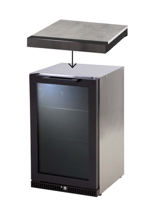 Gasmate NOVA MK2 PREMIUM 1 DOOR BAR FRIDGE TOP Backyard Kitchens Gasmate