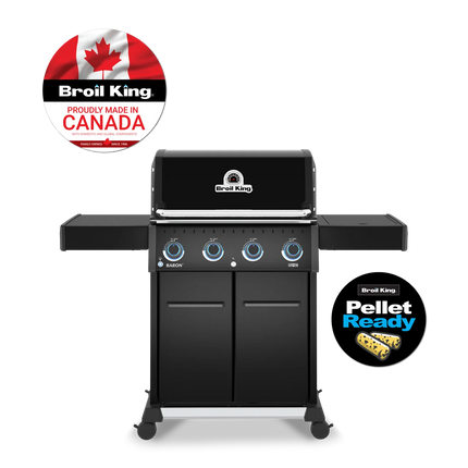 Broil King Baron 420 IRX Shadow Pellet-Ready Gas BBQ Gas Barbecues Broil King