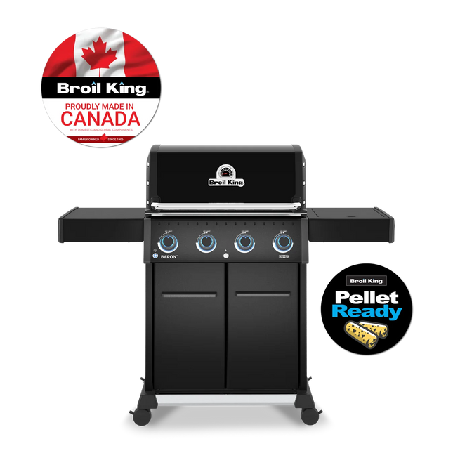 Broil King Baron 420 IRX Shadow Pellet-Ready Gas BBQ Gas Barbecues Broil King