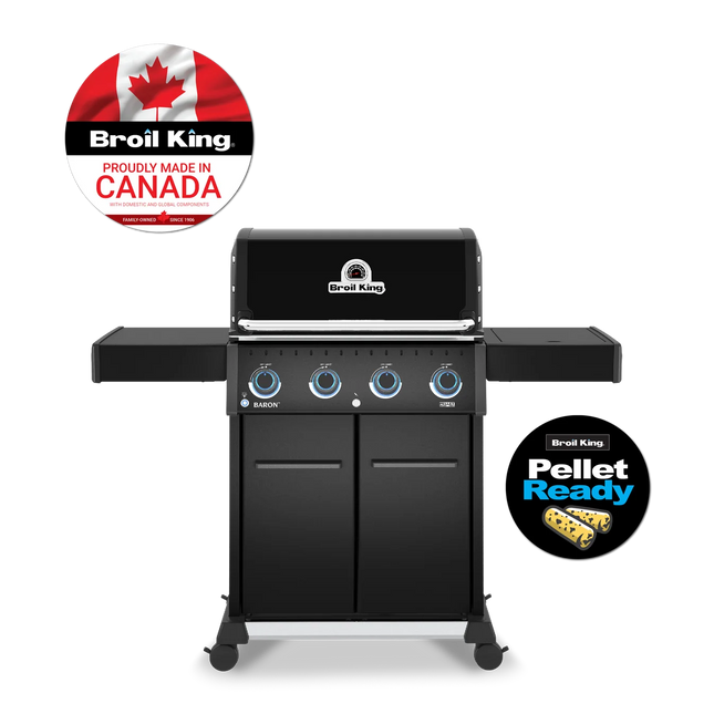 Broil King Baron 420 IRX Shadow Pellet-Ready Gas BBQ Gas Barbecues Broil King