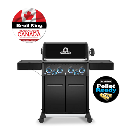 Broil King Baron 490 IRX Shadow Pellet-Ready Gas BBQ Gas Barbecues Broil King