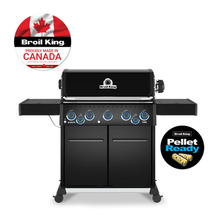 Broil King Baron 590 IRX Shadow + PelletCore 500 Gas & Pellet BBQ Bundle BBQ Smokers and Pellet Grills Broil King