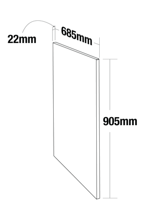 Gasmate NOVA MK2 COMPACT LAMINATE END PANELS Backyard Kitchens Gasmate