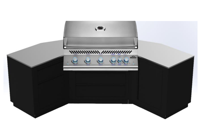 Napoleon 38-inch Modular Outdoor Kitchen – Corner Layout Modular Outdoor Kitchens Napoleon