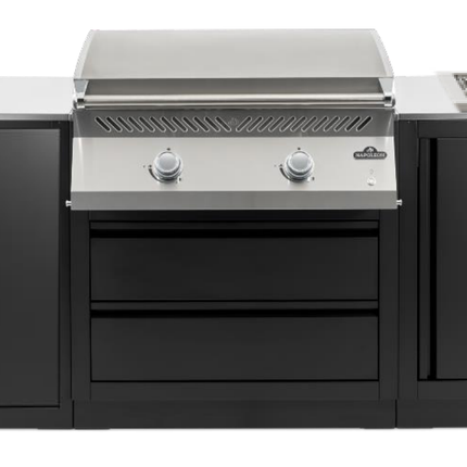 Napoleon 32-inch Griddle Modular Outdoor Kitchen with Infrared Side Burner Modular Outdoor Kitchens Napoleon