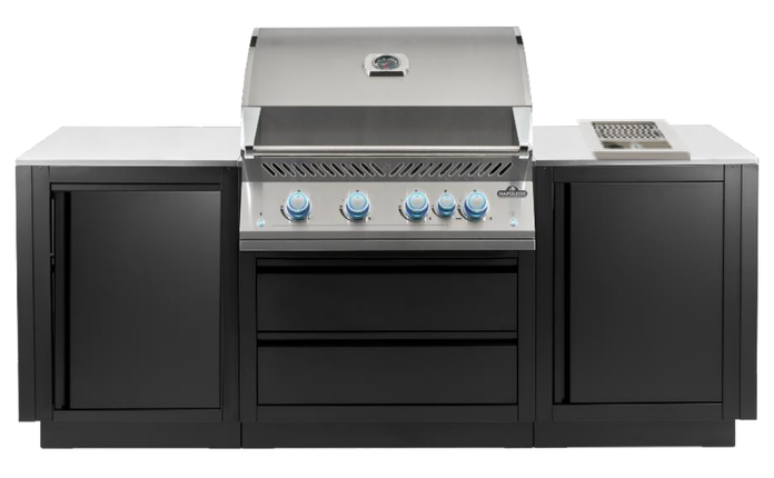 Napoleon 32-inch Modular Outdoor Kitchen with Infrared Side Burner Modular Outdoor Kitchens Napoleon