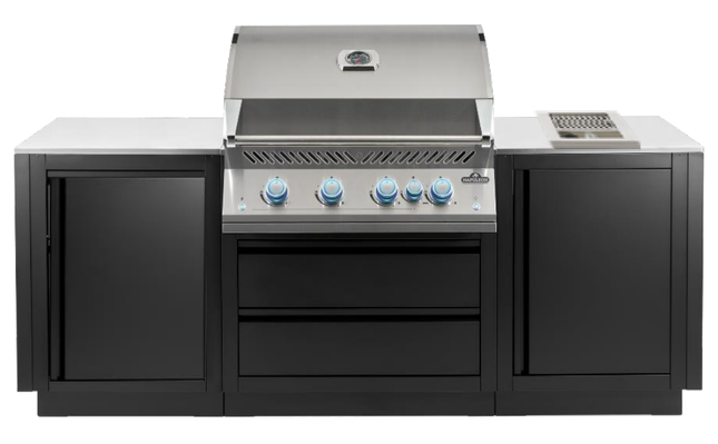 Napoleon 32-inch Modular Outdoor Kitchen with Infrared Side Burner Modular Outdoor Kitchens Napoleon