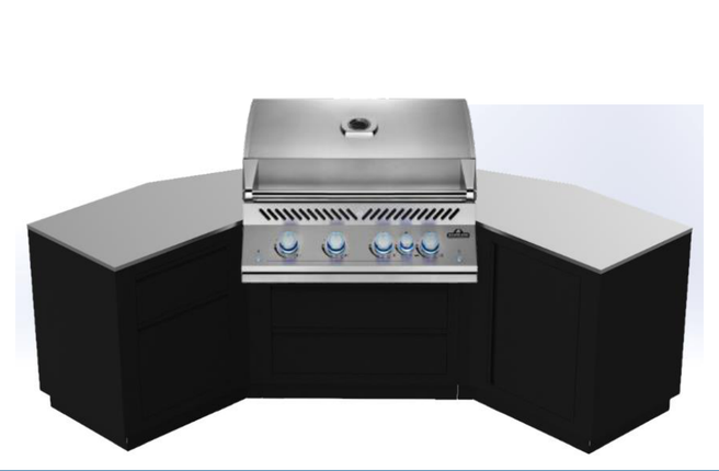 Napoleon 32-inch Modular Outdoor Kitchen – Corner Layout Modular Outdoor Kitchens Napoleon
