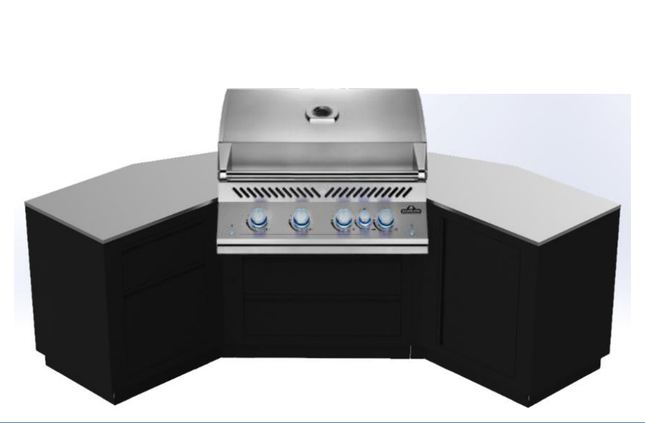 Napoleon 32-inch Modular Outdoor Kitchen – Corner Layout Modular Outdoor Kitchens Napoleon
