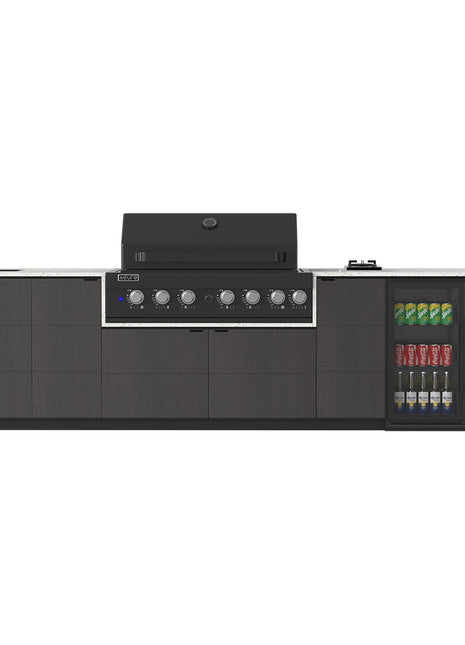 Euro Outdoor Kitchen POSITANO - 3.38 metres Backyard Kitchens Euro