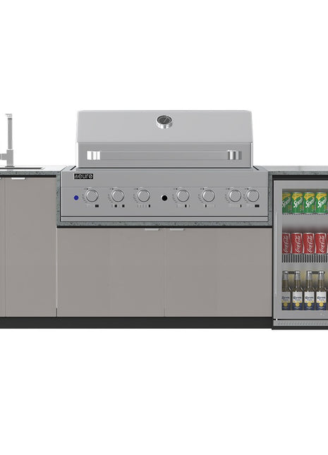 Euro Outdoor Kitchen SAN MARINO - 2.53 Metres Backyard Kitchens Euro